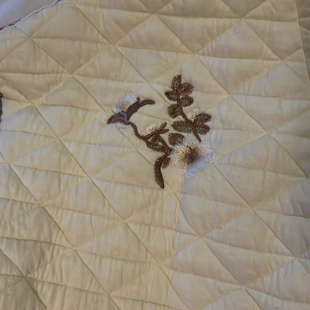 POL boutique Med Floral Embroidered Medium Jacket Wrap Sz M grandmacore - Picture 6 of 14
